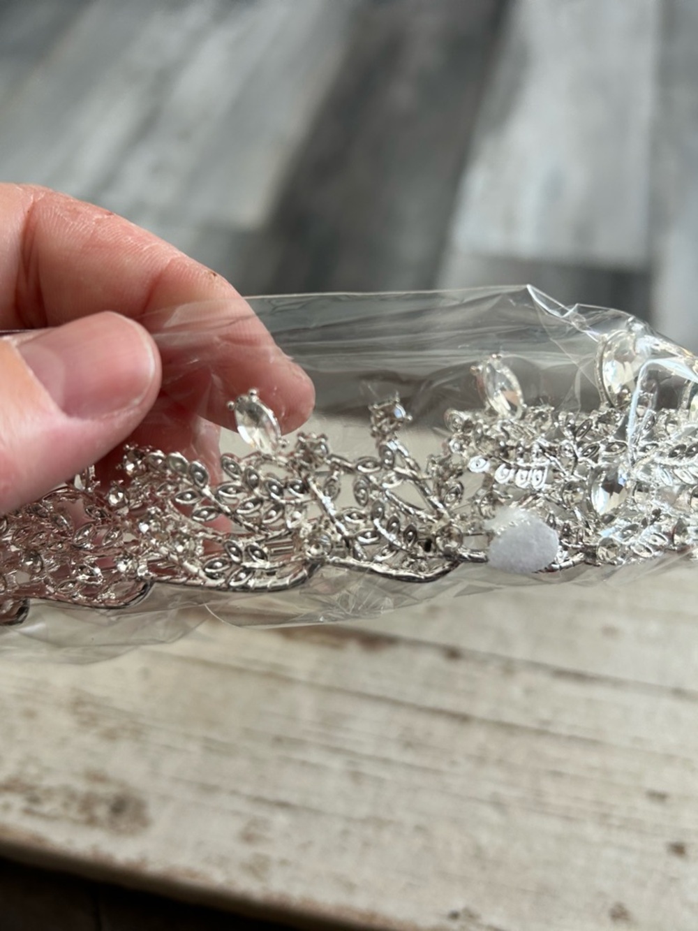 4-$100 Silver Crystal Bridal Headpiece Tiara